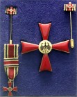 Deutschland
BRD, seit 1948
Bundesverdienstkreuz I. Klasse für Herren im Etui mit 3 Miniaturen. vorzüglich