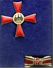 Deutschland
BRD, seit 1948
Bundesverdienstkreuz I. Klasse für Herren im Etui mit Miniatur. vorzüglich