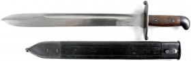 Blankwaffen
Brasilien
Machete/Kurzschwert, sogen. "Fac&atilde;o Itajub&aacute;", Modell 1908, in Scheide. Gesamtlänge 55 cm. Benutzt u.a. von Luftwa...
