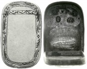 Silber
Großbritannien
Patch-Box (Damen-Döschen für schwarze Seide zum Schminken), Birmingham 1799 des Herstellers John Thornton. 31 X 18 X 8 mm; 7,7...