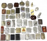 Lots Varia
Hochinteressante Sammlung von 48 verschiedenen Vesta Cases (Streichholztresoren) England (neuere Silberstücke und unedle Materialien ab Vi...