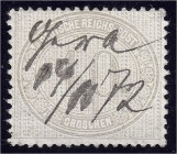 Deutschland
Deutsches Reich
10 Gr. Freimarke für den Innendienst 1872, sauber mit Federzugentwertung, bestens geprüft M. Sommer.