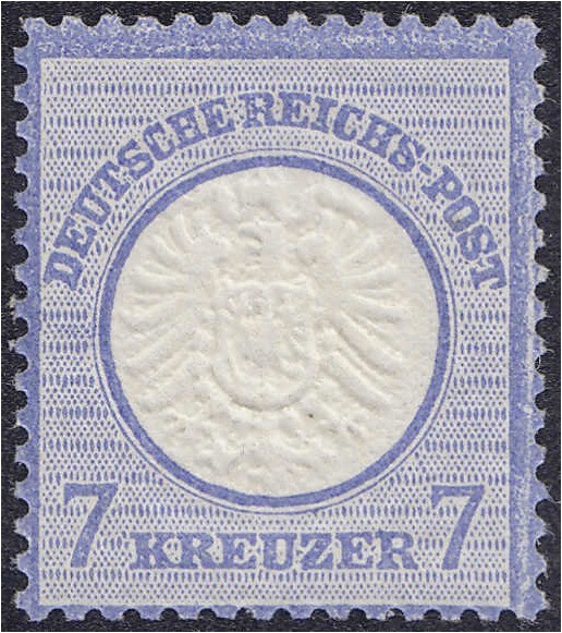 Deutschland
Deutsches Reich
7 Kreuzer 1872, großer Brustschild, postfrisch mit...