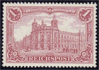 Deutschland
Deutsches Reich
1 M Reichspost 1900, in postfrischer Erhaltung. Mi. 550,-€. **