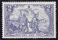 Deutschland
Deutsches Reich
2 M Reichspost 1900, in postfrischer Kabinetterhaltung. **