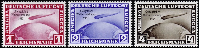 Deutschland
Deutsches Reich
Chicagofahrt 1933, kompletter Satz in ungebrauchte...