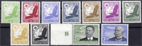 Deutschland
Deutsches Reich
Flugpostmarken 1934, kompletter Satz in postfrischer Erhaltung, 2 RM + 3 RM geprüft Schlegel BPP. Mi. 800,-€. **