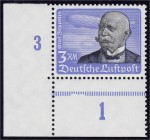Deutschland
Deutsches Reich
3 M Lilienthal 1934, postfrische Kabinetterhaltung, linke untere Bogenecke, ungefaltet, bestens geprüft Schlegel BPP. Mi...