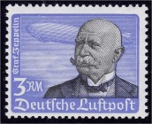 Deutschland
Deutsches Reich
3 M Lilienthal 1934, postfrische Kabinetterhaltung, waagerechte Gummiriffelung. Kurzbefund Hermann W. Sieger BPP >einwan...