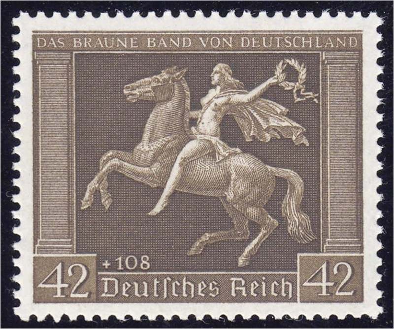 Deutschland
Deutsches Reich
42+108 Pf. Braune Band 1938, postfrische Erhaltung...