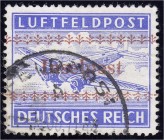 Deutschland
Feldpostmarken
Insel Kreta Zulassungsmarke 1944, gestempelt in Bedarfserhaltung, geprüft Rungas BPP.