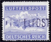 Deutschland
Feldpostmarken
Insel Leros Zulassungsmarke 1945, ungebraucht. Fotobefund Petry BPP. *