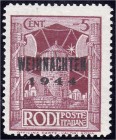 Deutschland
Feldpostmarken
Insel Rhodos/Weihnachten 1944, postfrisch, signiert Richter. Mi. 280,-€.