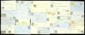 Briefe
Lots und Sammlungen
Schweiz: Schönes Lot mit 27 Strubelbelegen, dabei Mischfrankaturen, Mehrfachfrankaturen, Stempel, Nachnahme etc.