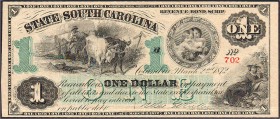Ausland
Vereinigte Staaten von Amerika
South Carolina, 1 Dollar 2.3.1872. II, selten