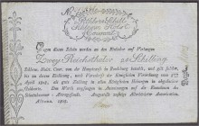 Altdeutschland
Schleswig-Holstein
2 Reichsthaler 24 Schilling 8.4.1808, Altona. Mit achteckigen Trockenstempeln. III, min. Einriß, sehr selten
