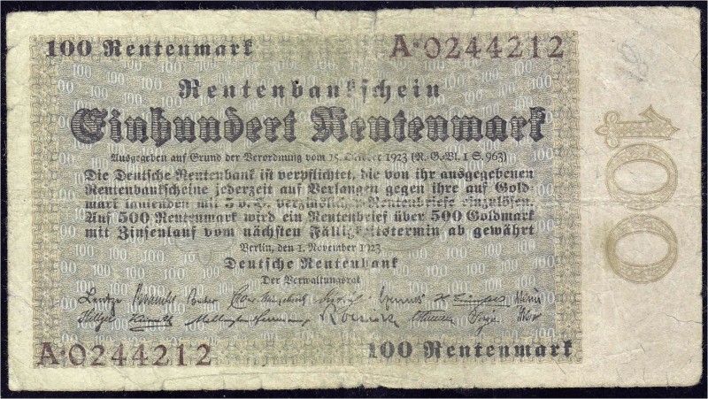 Die deutschen Banknoten ab 1871 nach Rosenberg
Deutsches Reich, 1871-1945
100 ...