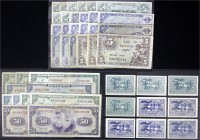 Die deutschen Banknoten ab 1871 nach Rosenberg
Westliche Besatzungszonen und BRD, ab 1948
44 Scheine von 5 Pfennig bis 50 Mark 1948/1949, dabei auch...