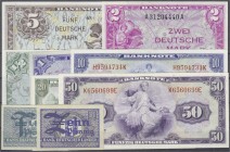Die deutschen Banknoten ab 1871 nach Rosenberg
Westliche Besatzungszonen und BRD, ab 1948
9 verschiedene Scheine 1948. 50, 20, 10, 5, 2, 1, 1/2 Mark...
