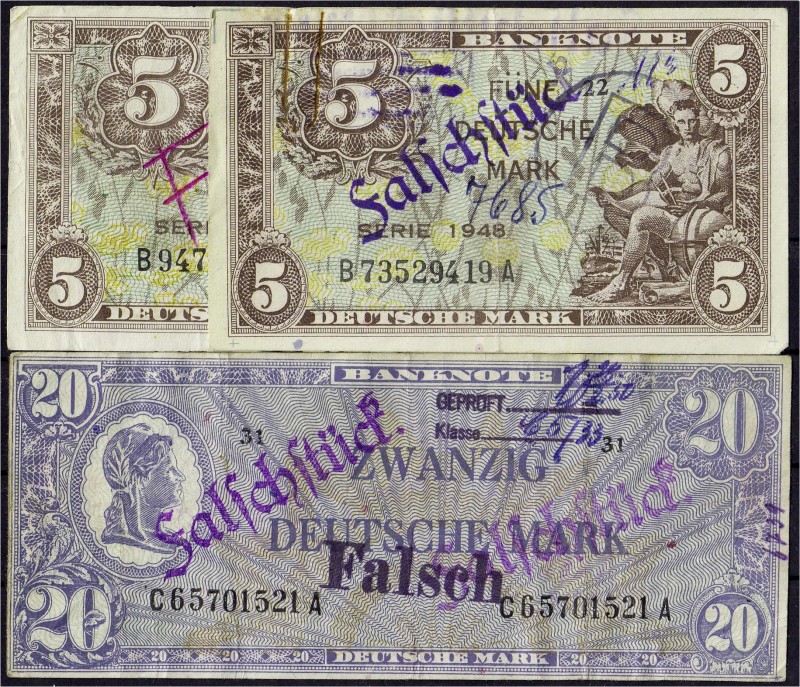 Die deutschen Banknoten ab 1871 nach Rosenberg
Westliche Besatzungszonen und BR...