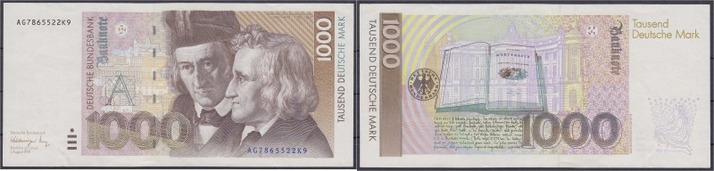 Die deutschen Banknoten ab 1871 nach Rosenberg
Westliche Besatzungszonen und BR...