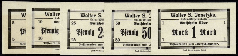 Deutsches Notgeld und KGL
Groß-Eulau (Schlesien)
22 verschiedene Scheine, Walt...