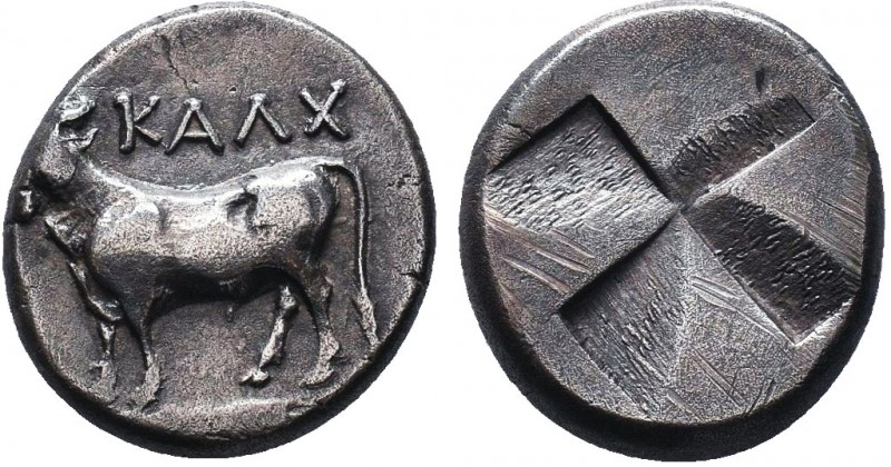 BITHYNIA. Calchedon. AR Siglos, ca. 400-350 B.C.
SNG Cop-348; BMC-13.124,6. Bull...