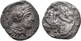 Greek Obol, Ca. 350-300 BC. AR

Condition: Very Fine

Weight: 0.69gr
Diameter: 10mm