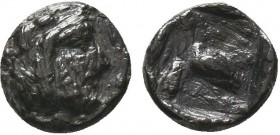 Greek Obol, Ca. 350-300 BC. AR

Condition: Very Fine

Weight: 0.52gr
Diameter: 9mm
