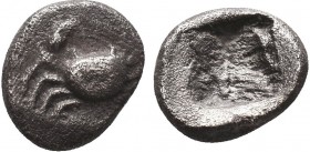 Greek Obol, Ca. 350-300 BC. AR

Condition: Very Fine

Weight: 1.51gr
Diameter: 12mm