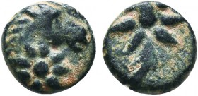 PONTUS. 130-100 BC. AE 10.
Obv: Comet.
Rev: Horse's head with star below.
SNG British Museum, Black Sea 984. 

Condition: Very Fine

Weight: 1.50gr
Di...