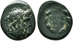 PHRYGIA, Eumenia. Circa 2nd Century BC. AE
Laureate head of Zeus right / EΨME/NEΩN all within wreath.
SNG von Aulock -; SNG Copenhagen 377 var.

Condi...