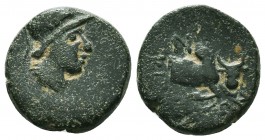 Greek Coins, Ae 3rd - 1st C. BC.

Condition: Very Fine

Weight: 4.69gr
Diameter: 16mm