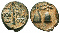 Kolchis. Dioskourias circa 200 BC. Æ

Condition: Very Fine

Weight: 4.17gr
Diameter: 17mm