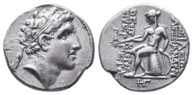 SELEUCID KINGS of SYRIA. Alexander I Balas. 150-145 BC. AR drachm

Condition: Very Fine

Weight: 4.09gr
Diameter:18mm