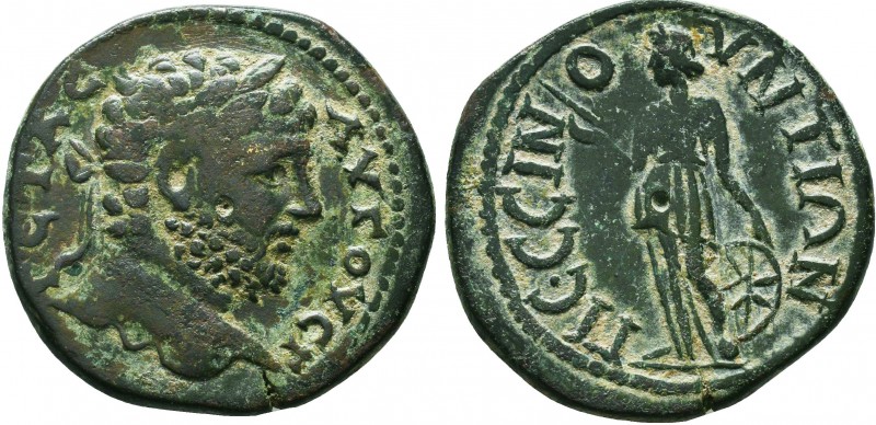 GALATIA. Pessinus. Geta , 209-211 AD.ΓЄTAC AYΓOYCT Laureate head of Geta to righ...