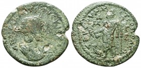 CILICIA, Tarsus. Tranquillina, wife of Gordian III. Augusta, 241-244 AD. Æ 32mm (18.16 gm, 12h). Diademed and draped bust right, set on crescent / TAP...