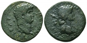 CILICIA. Augusta. Nero (54-68). Ae. Dated CY 48 (67/8). Obv: NEPΩN KAIΣAP. Laureate head of Nero right. Rev: AYΓOYΣTANΩN ETOYΣ HM. Draped bust of Dion...
