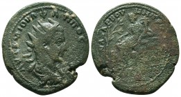 CILICIA, Anazarbus. Philip I. AD 244-249. Æ . Dated CY 263 (AD 244/5). Radiate, draped, and cuirassed bust right / Koinoboulion seated left, holding c...