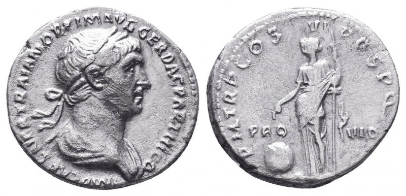 TRAJAN (98-117). Ar Silver Denarius. Rome.

Condition: Very Fine

Weight: 3.24gr...