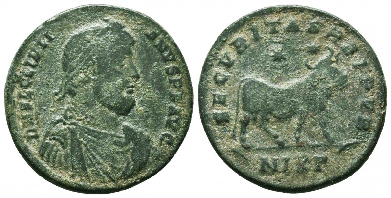 JULIAN II APOSTATA (361-363). Ae. Nicomedia.
Obv: D N FL CL IVLIANVS P F AVG.
Di...