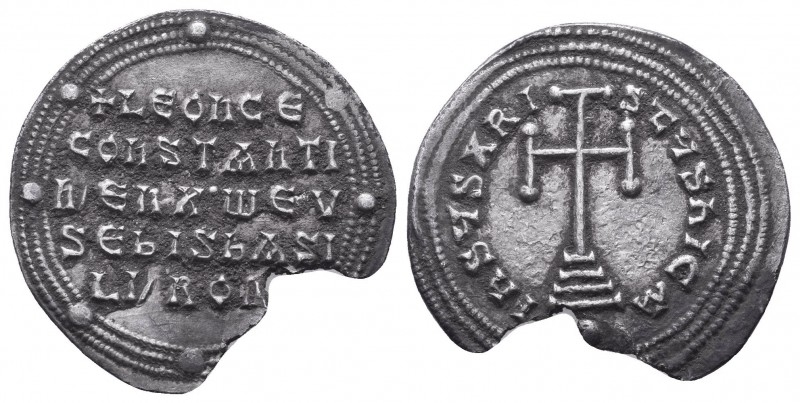 Leo VI the Wise and Constantine VII AD 886-912. Constantinople Miliaresion AR 22...