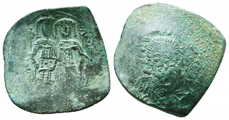 Alexius III angelus-Comnenus. 1195-1203 AD. AE Trachy. Constantinople. KE ROHQEI...