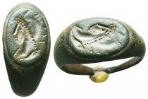 Ancient Roman Ring With a Head of Empress

Condition: Very Fine

Weight: 5.94gr
Diameter: 23.5mm