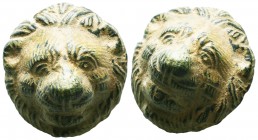 Ancient Roman Head of Lion,

Condition: Very Fine

Weight: 34.37gr
Diameter: 33.5mm