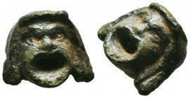 Ancient Roman Theater Mask

Condition: Very Fine

Weight: 18.94gr
Diameter: 27mm