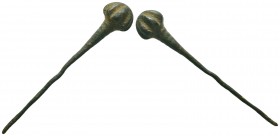 Ancient Roman Bronze Hair Pin

Condition: Very Fine

Weight: 7.78gr
Diameter: 66mm