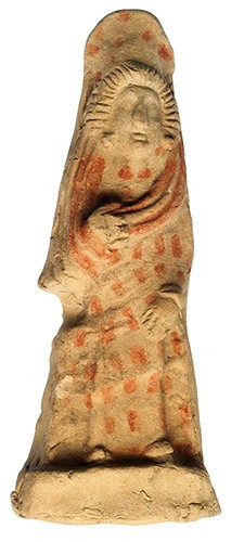 HISPANIA ANTIGUA. Iberorromano. Figura femenina (II a.C. - I d.C.). Terracota po...