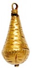 ROMA. Imperio Romano. Colgante piriforme (II-III d.C.). Oro. Altura 19 mm.
