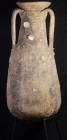 ROMA. Imperio Romano. Ánfora (Primera mitad I d.C.). Cerámica. Tipo Dressel 7. Altura 68,7 cm. Con incrustaciones marinas.